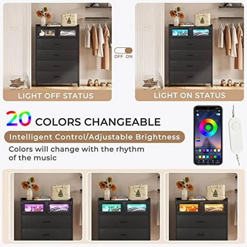 White Tall 6 Drawers Wood Dresser M377146