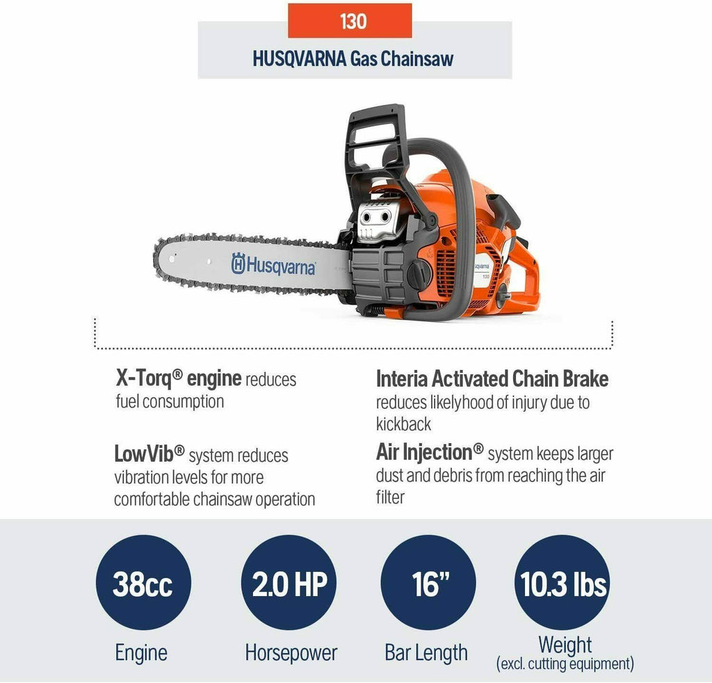 16 in 38cc Gas-Powered Chainsaw M995