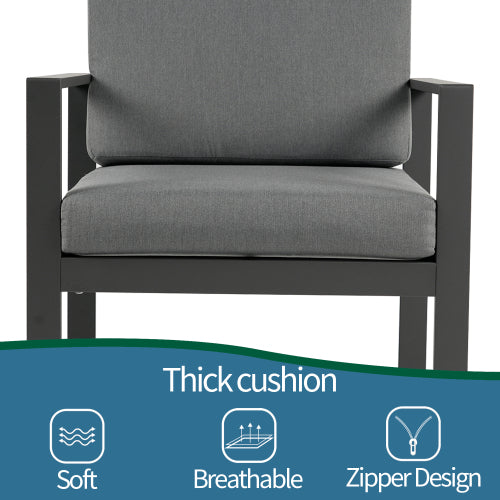 Aluminum 4 Piece Sofa Seating Group E3062