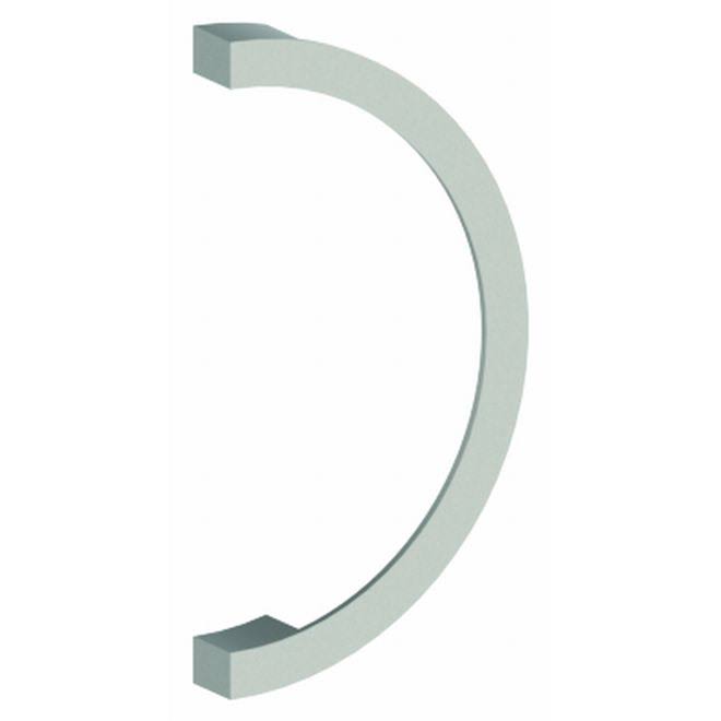 C Shaped Door Pull with 17-1/2x22 Center to Center - Satin Brass Y778