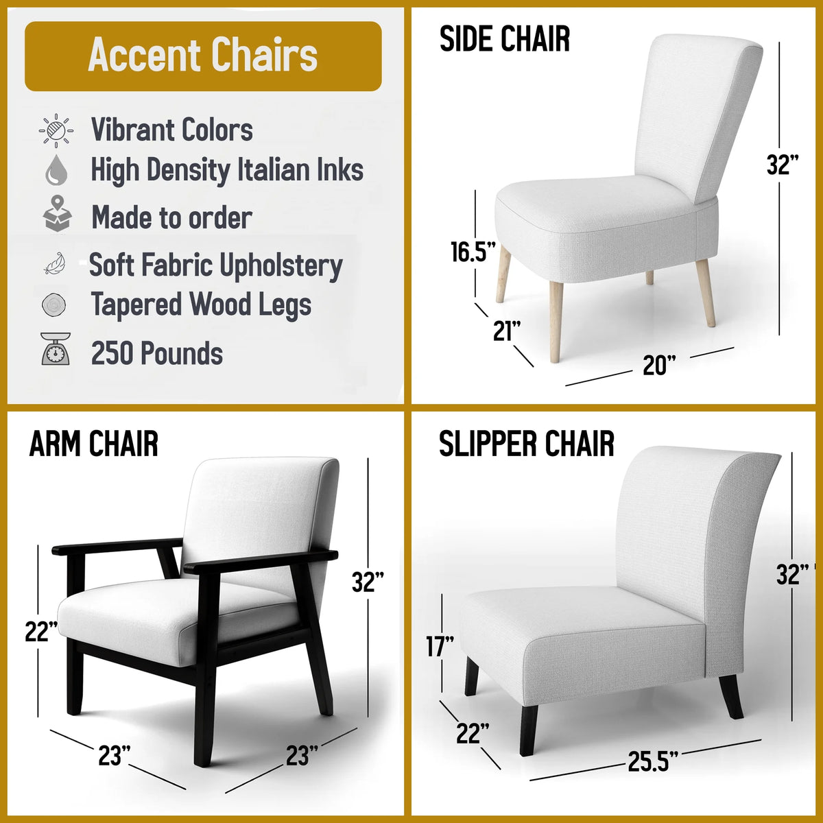 Upholstered Traditional Accent Chair E3316