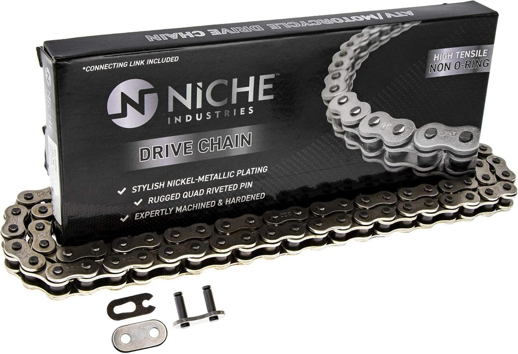 Drive Sprocket Chain Combo 13 Tooth 42 Tooth 520NZ Standard 104 Links Pack of 2 J962409