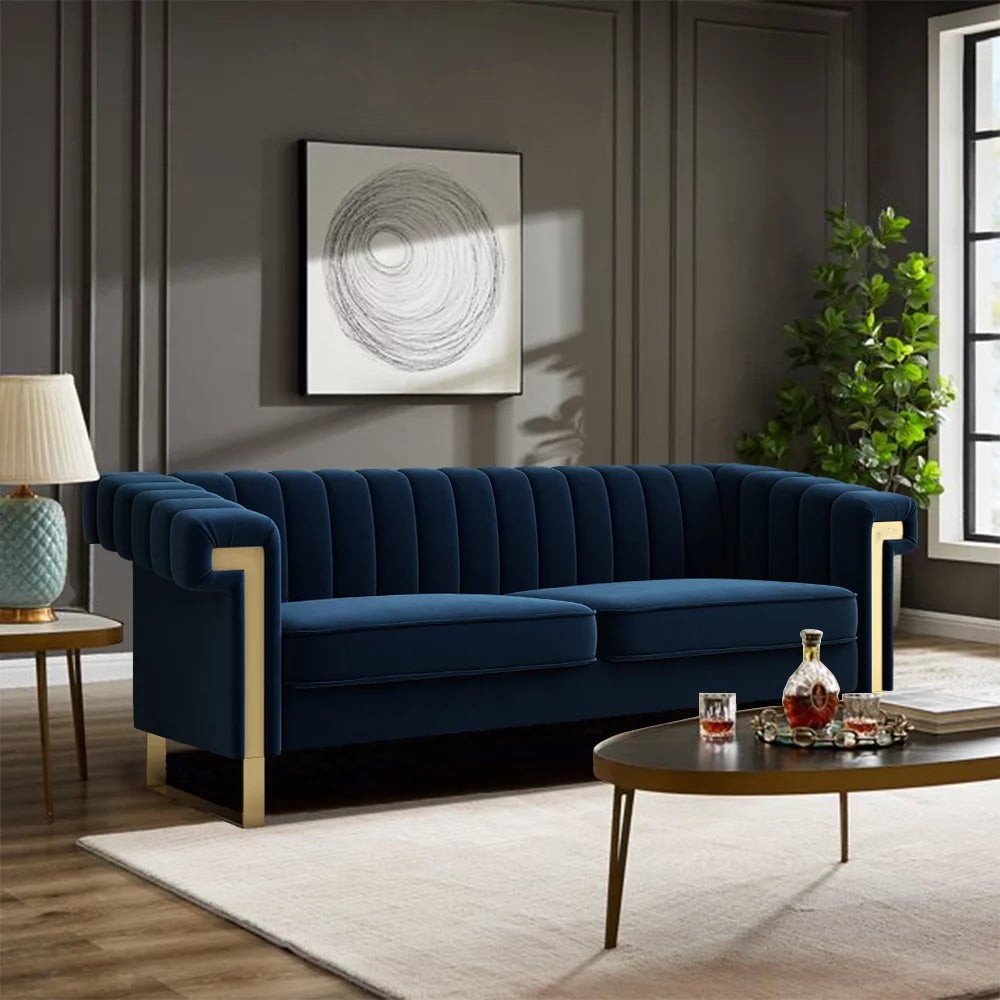 Velvet 3 Seater Sofa Couch R886