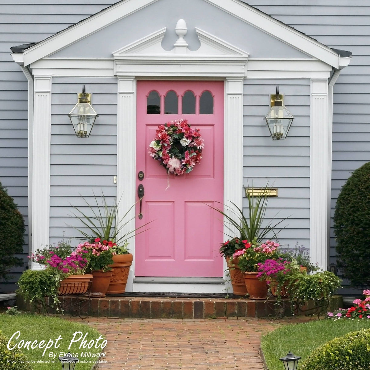 Fluted PVC Pilaster with Capital and Base (Pair) W6325