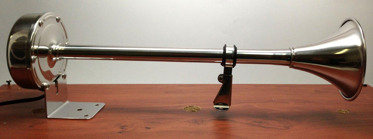 Stainless Steel Single Trumpet Horn 12V Pack of 2 N9006