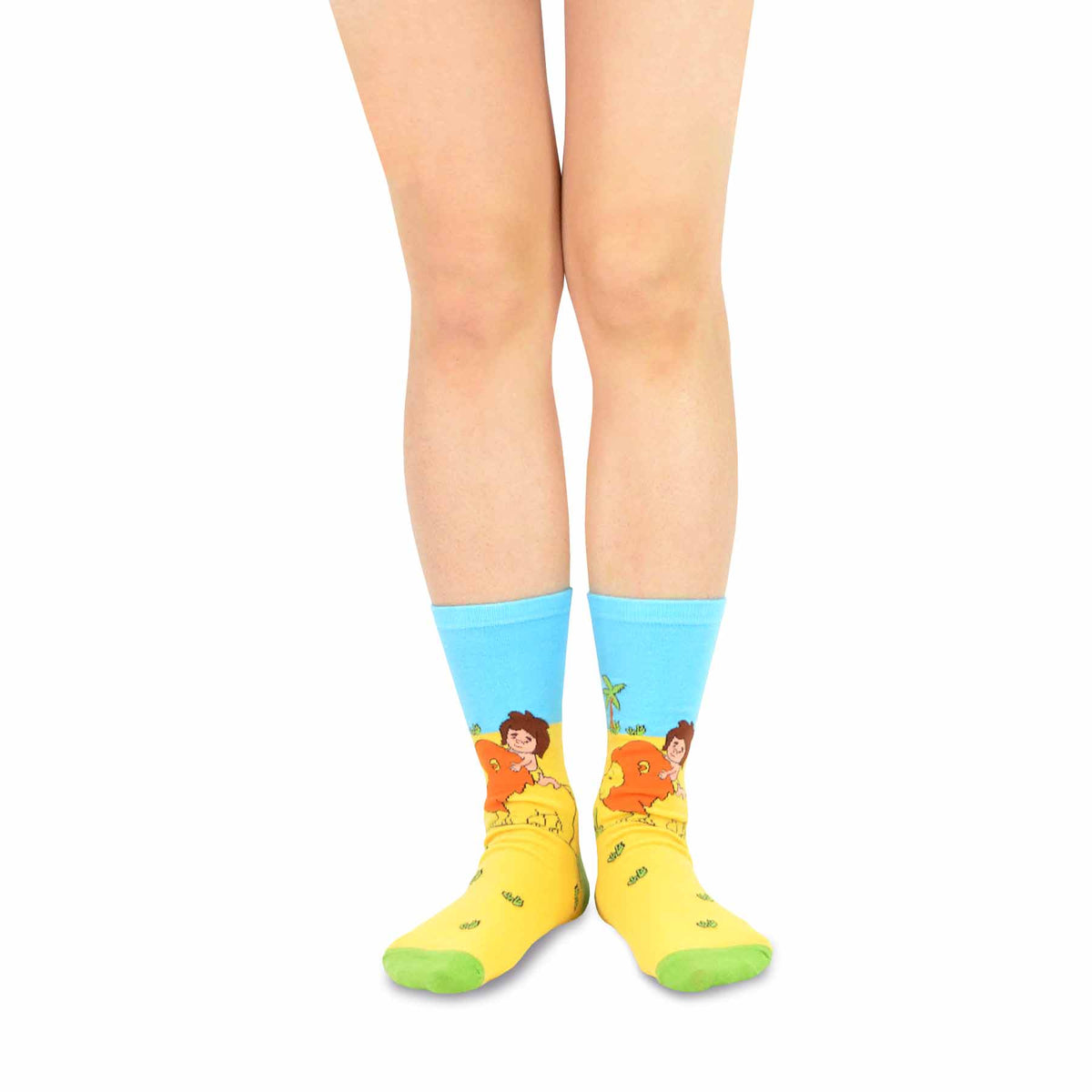 6 Pair Cartoon Safari Animal Crew Socks L4082