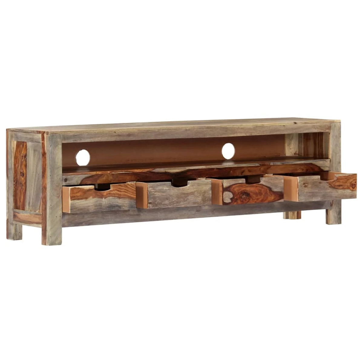 Sheesham Wood TV Cabinet with 4 Drawers M72670