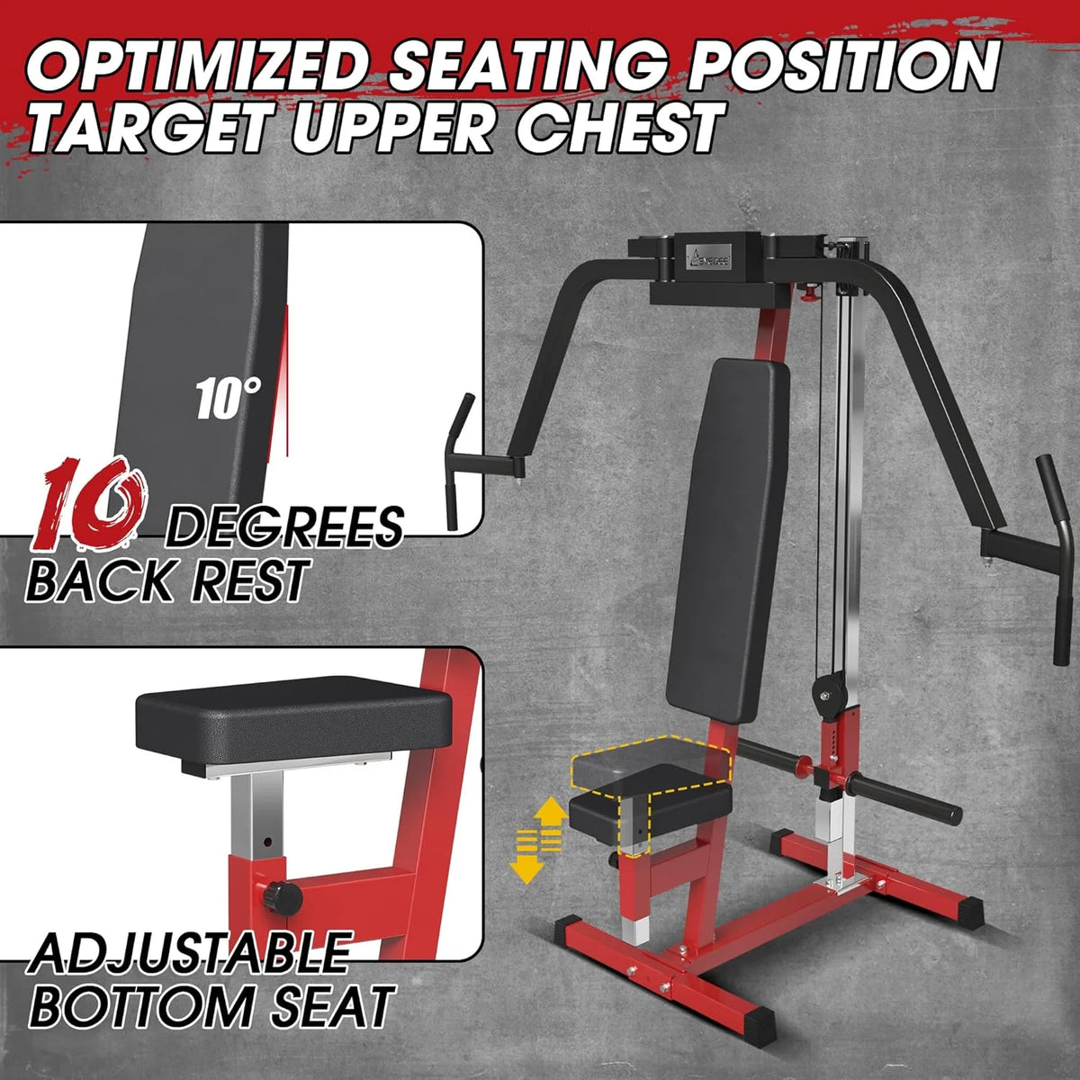 Chest Fly and Reverse Delt Machine 400 lbs T3738