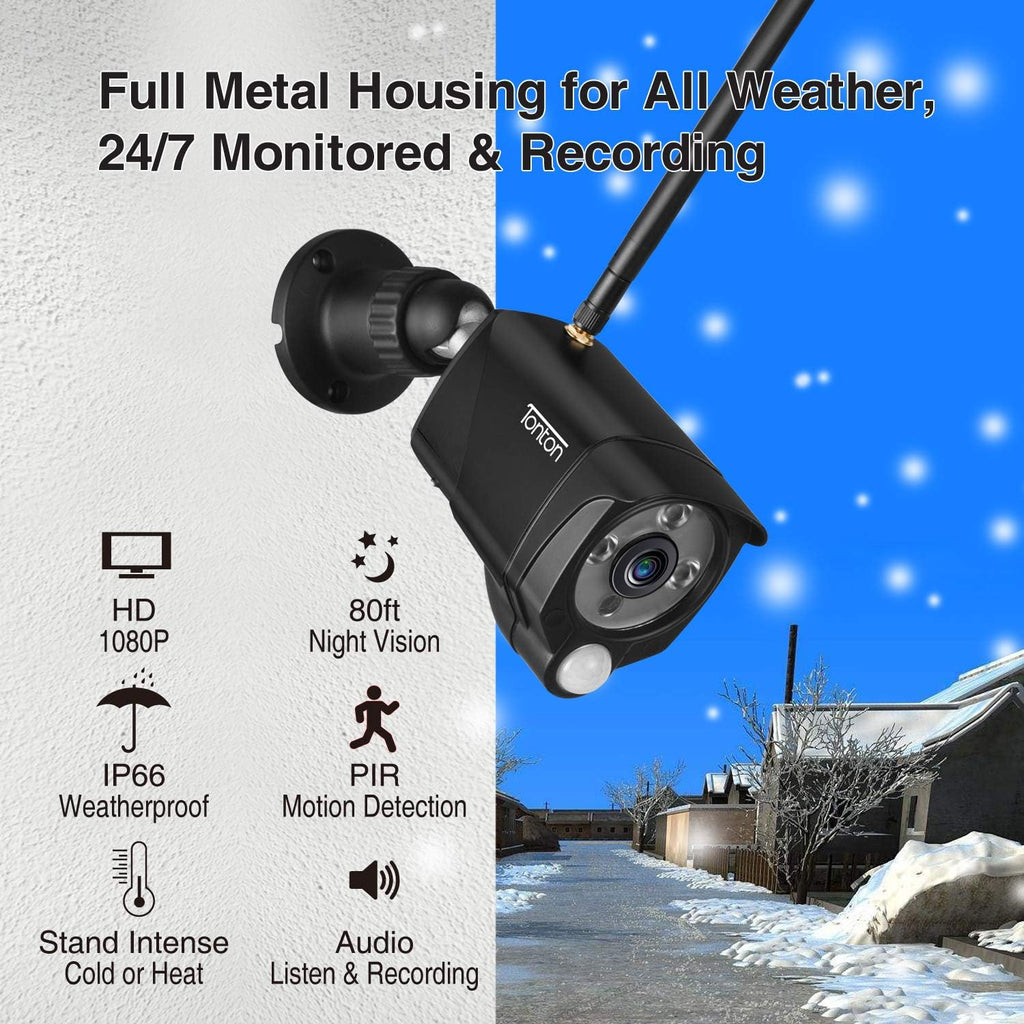8CH 5MP NVR Security Camera System with 2TB HDD and 8PCS 3MP Outdoor Bullet Cameras O37267