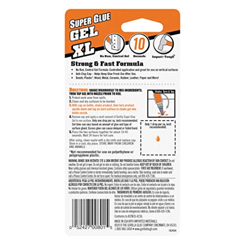 Super Glue Gel XL 25 Gram Clear R74359