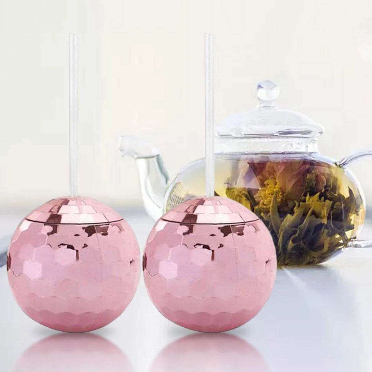 2x 2Pcs 20 Ounce Tea Bottle with Lid And Straw X38725