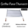 Stainless Steel Brazilian Barbecue Grill Grate 28'' x 16'' E932