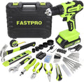 20V Cordless Lithium-ion Drill Driver and Home Tool Set with Tool Storage Case W221