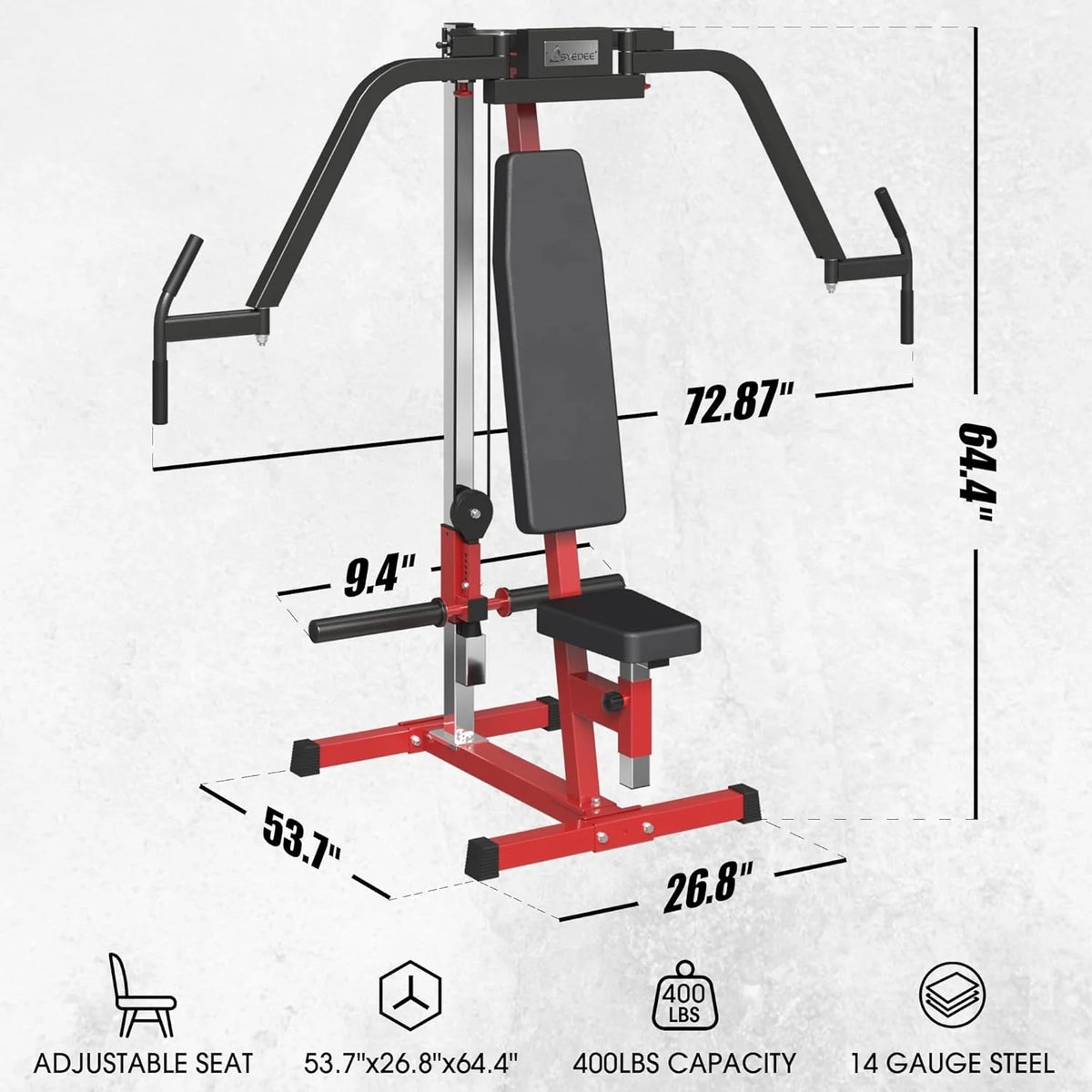 Chest Fly and Reverse Delt Machine 400 lbs T3738