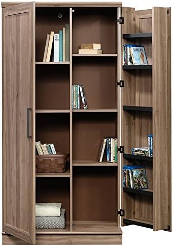 35.36 W Storage Cabinet with Door and Shelves in Salt Oak Y46607
