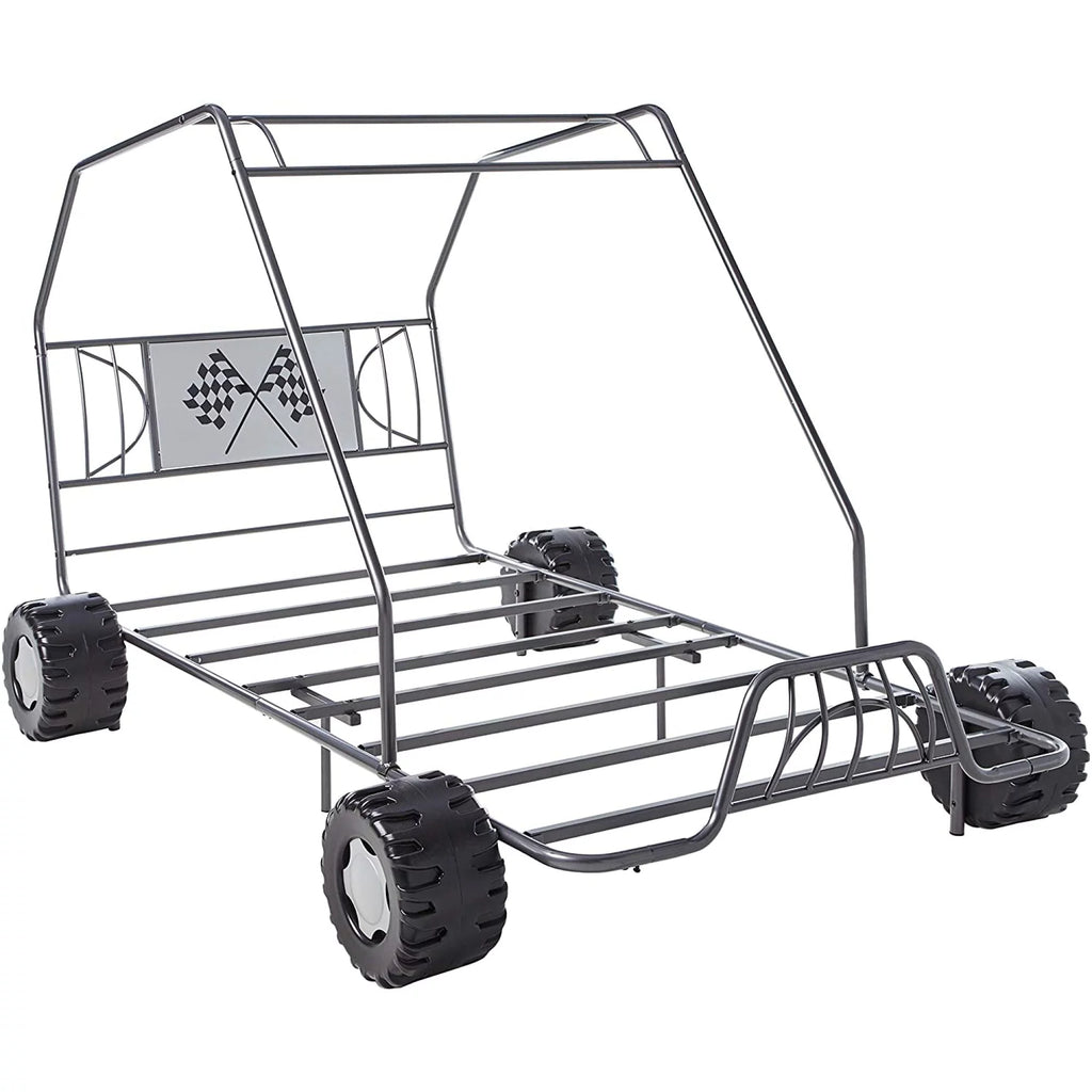 Twin Car Bed Metal Frame D9657