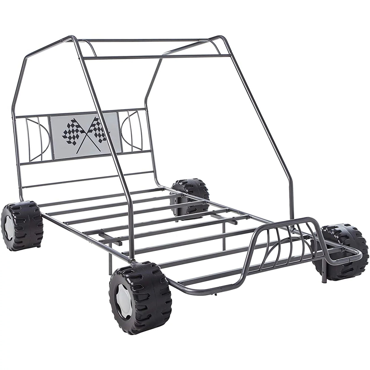 Twin Car Bed Metal Frame D9657