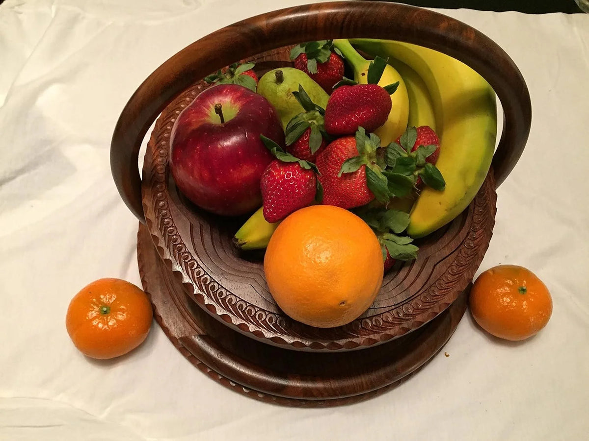 Wooden Collapsible Fruit Basket A385