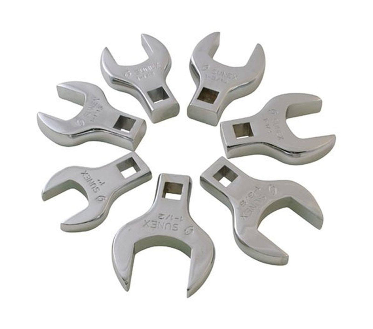 7-Piece 1/2 in. Drive SAE Crowfoot Wrench Set C11917