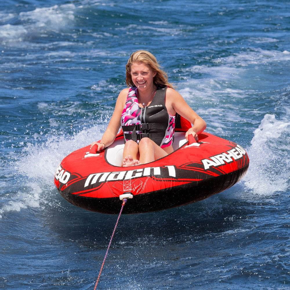 Red Inflatable Single Rider Towable Water Tube J713