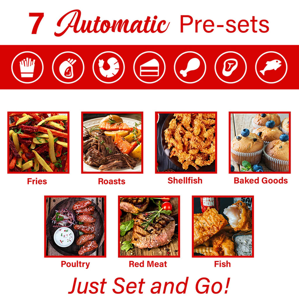 1400 Watt 4 Quart Electric Digital Air Fryer M2854