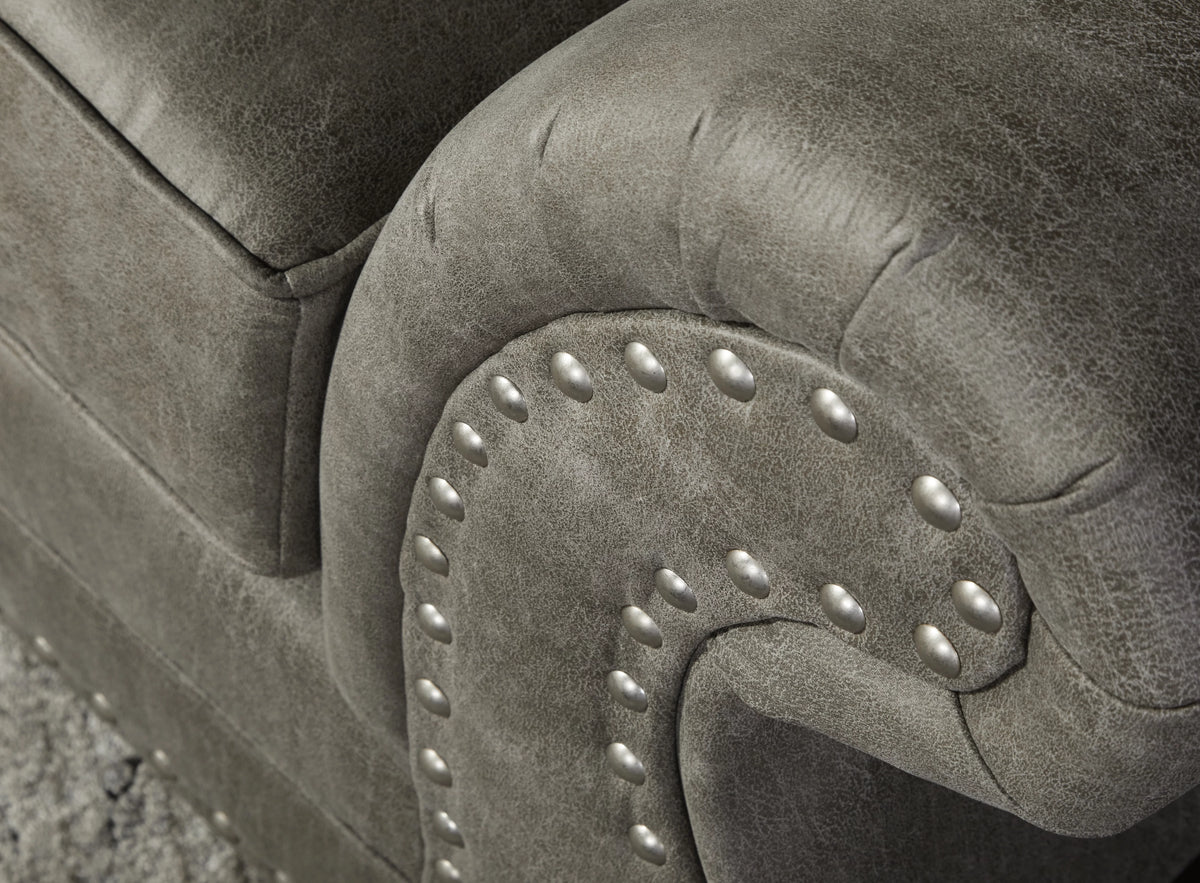 Faux Leather Upholstered Loveseat O178834