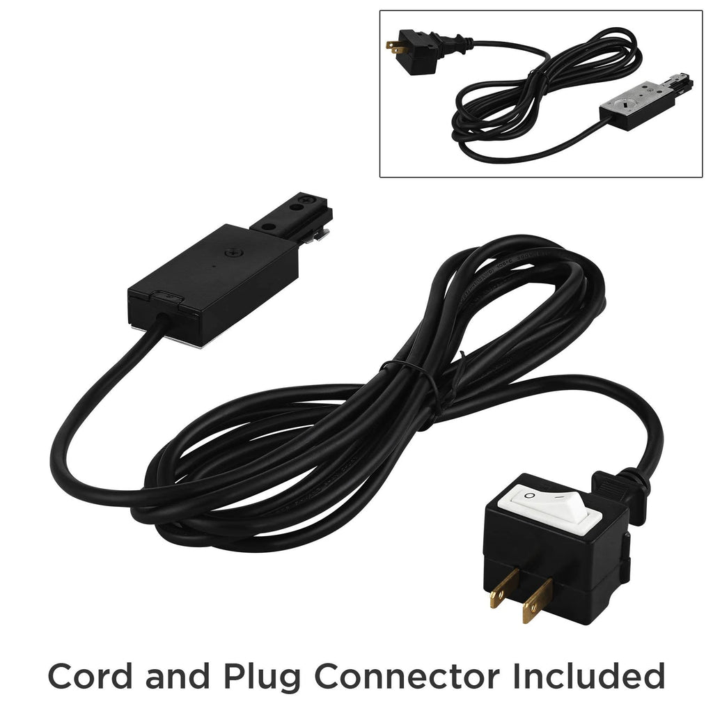 Bronze 3-Light LED Track Kit with Cord and Plug Connector Y9249
