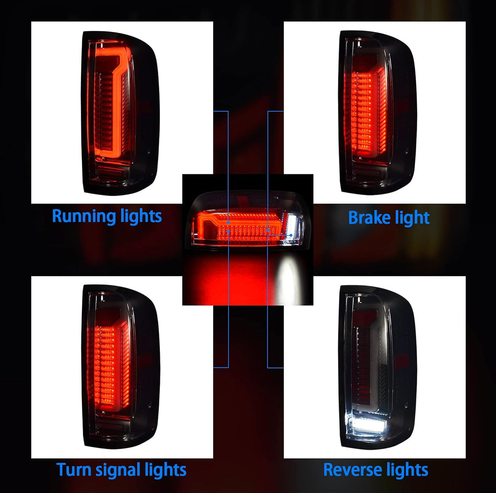 Smoked Lens LED Tail Lights Assembly S264