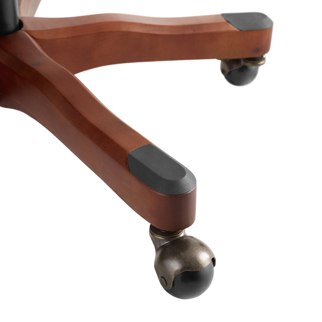 Off-White Swivel Manager's Chair with Adjustable Height F3694