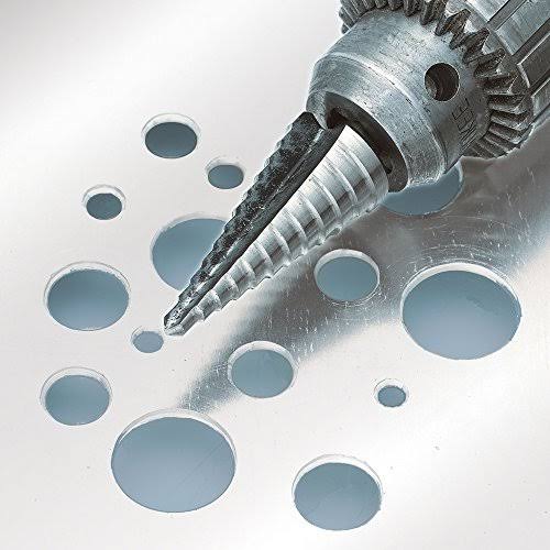 12-Hole Step Drill Bit, 3/16 - 7/8-Inch, 1/16-Inch Increments S333383