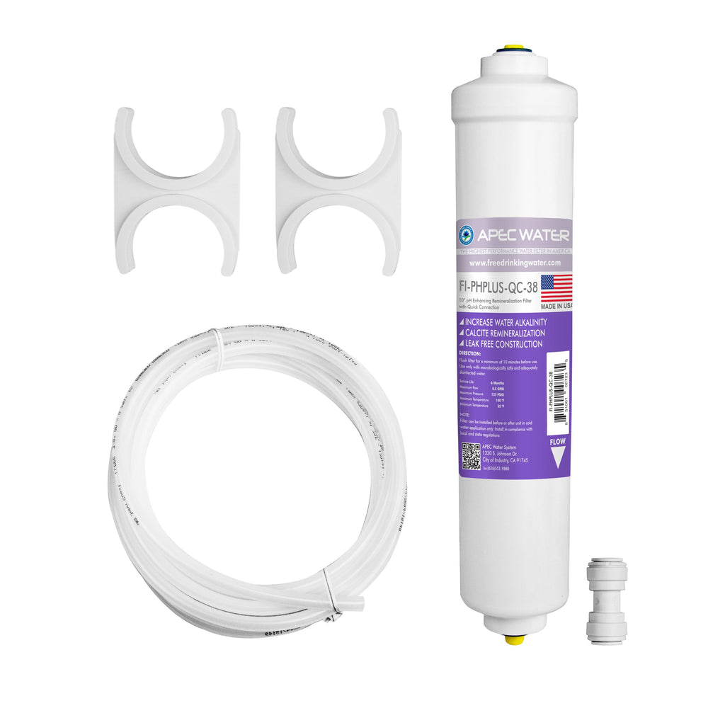 10 in. Alkaline pH+ Calcium Carbonate Inline Filter Kit with 3/8 in. Quick Connect G64011