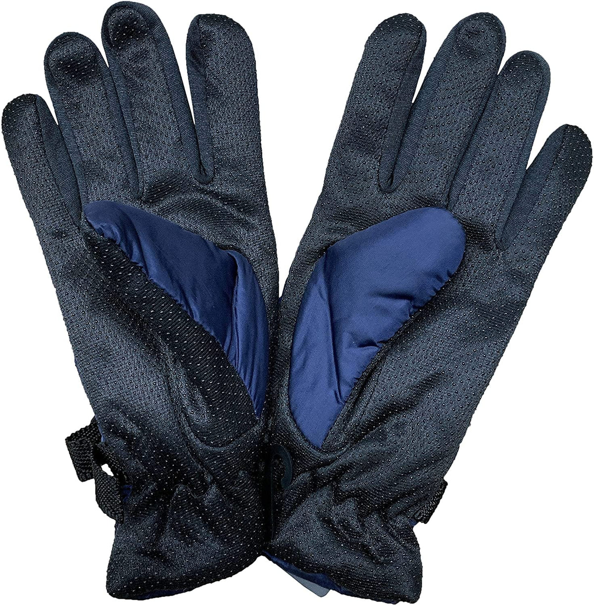 Winter Ski Gloves Fleece Lined Adjustable Strap Water Resistant W7796