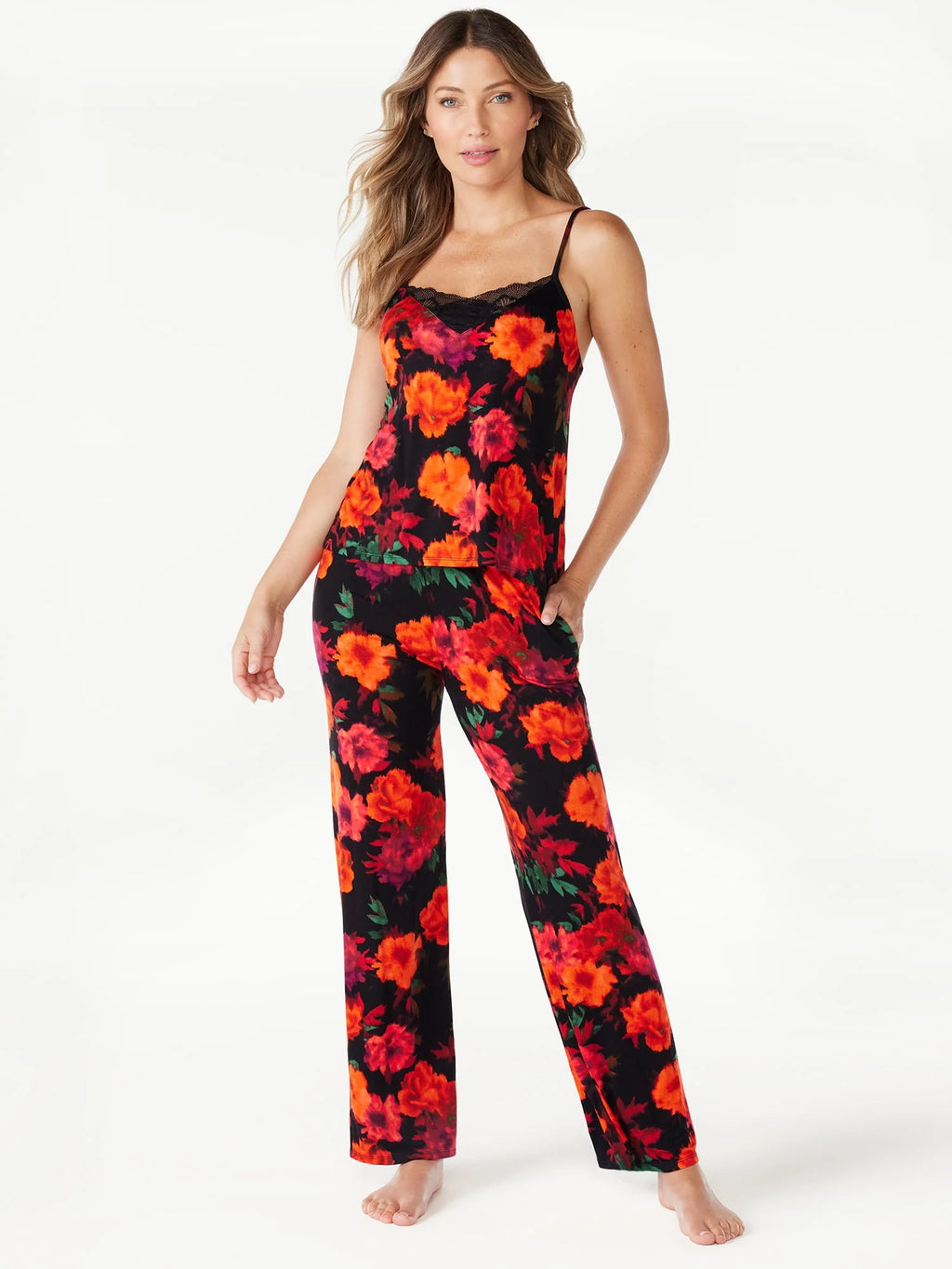 Women's 2-Piece Cami and Pants Sleep Set X710