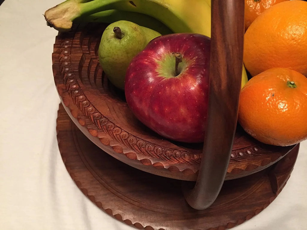 Wooden Collapsible Fruit Basket A385