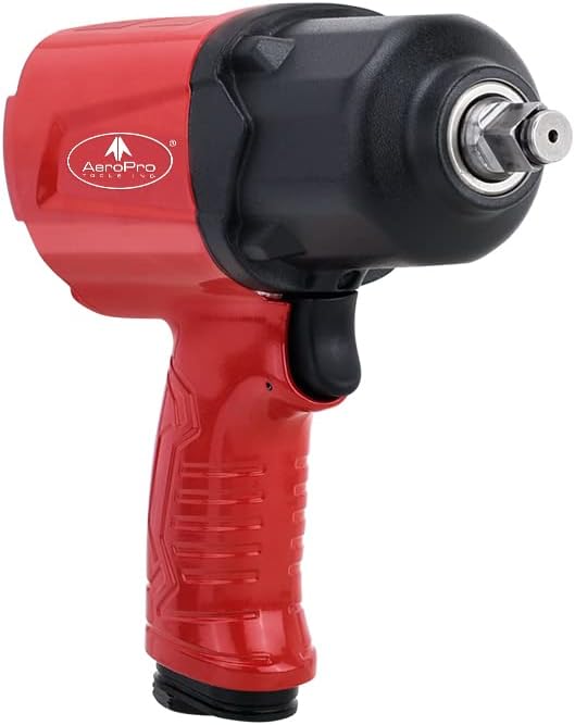 1/2-Inch Aluminum Air Impact Wrench Twin Hammer 1000FT-LB Pack of 2 U7225