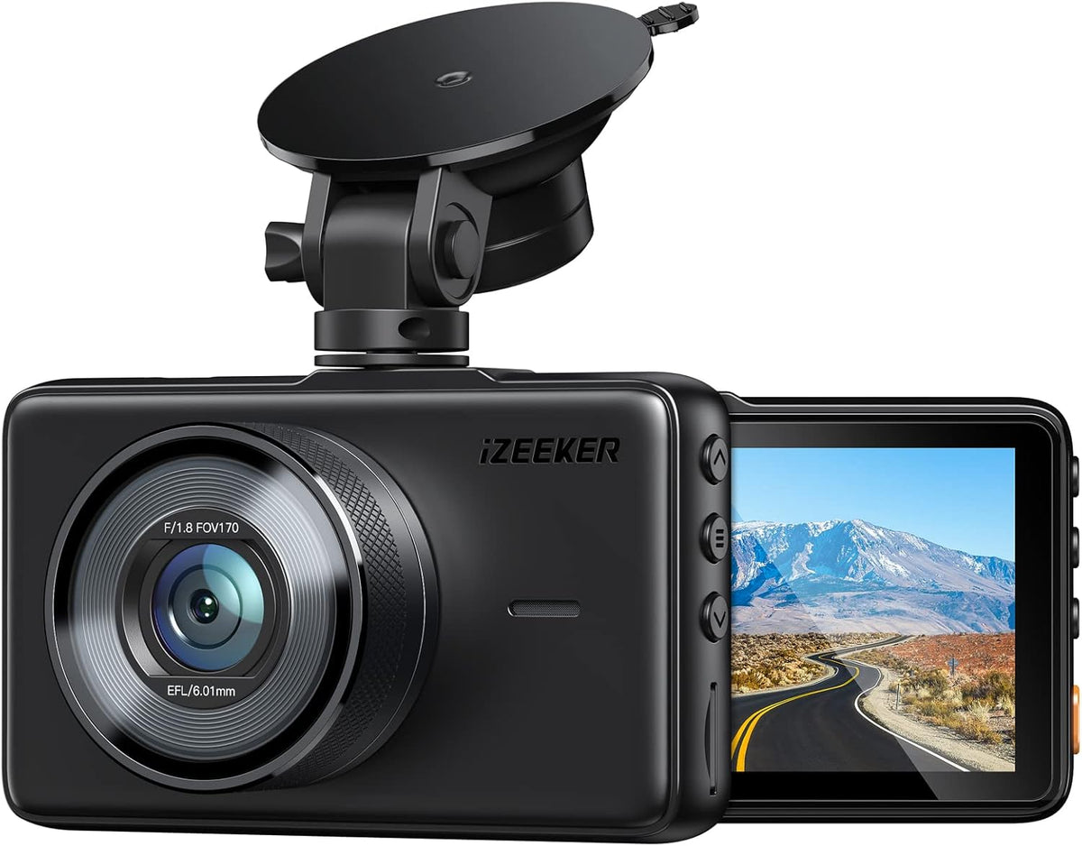 Dash Cam 1080P with 3 Inch LCD Screen, 170° Wide Angle, Pack of 2 U392