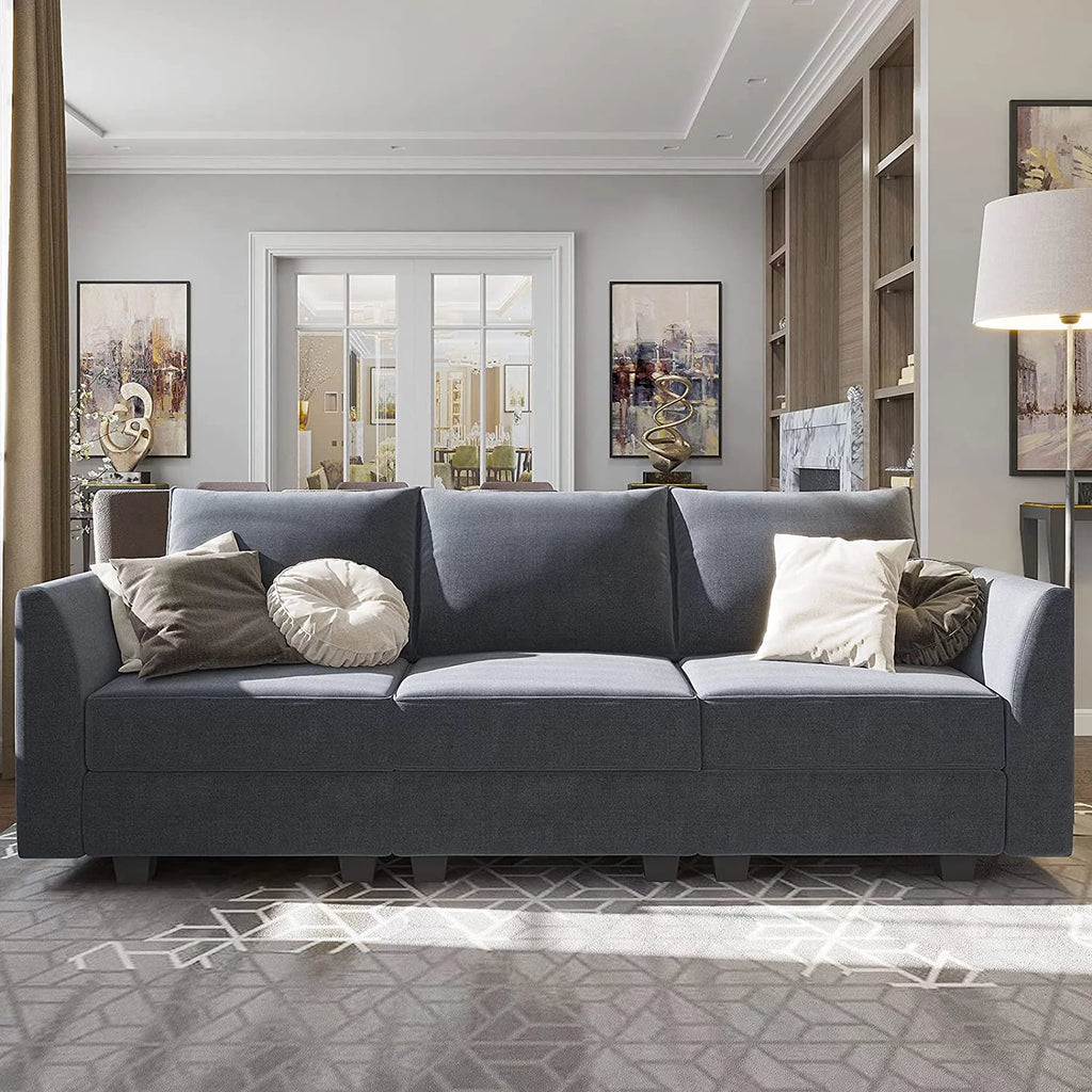 Bluish Gray 3-Seater Sectional Sofa R201180