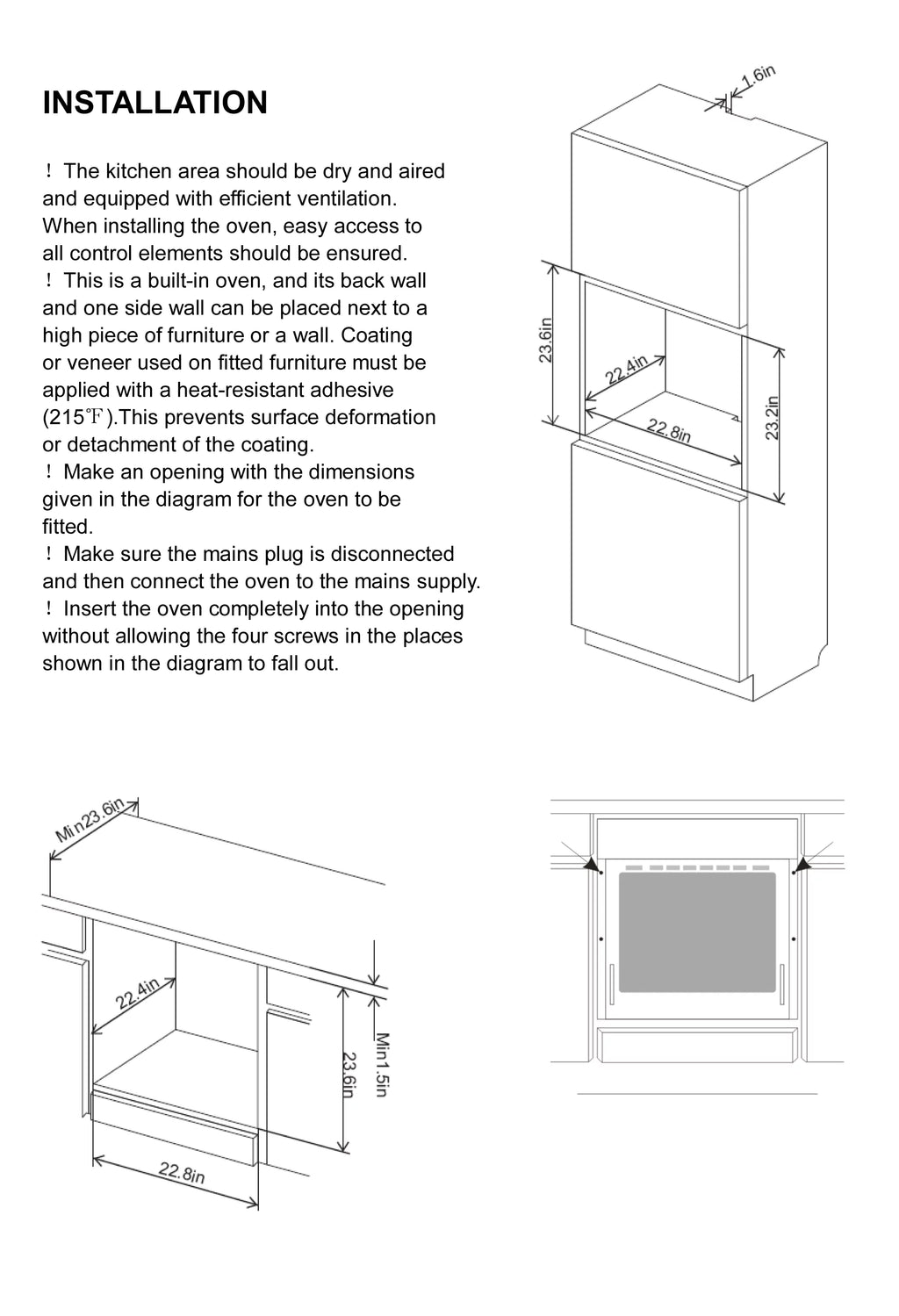 24 inch Electric Single Wall Oven with Convection N36238