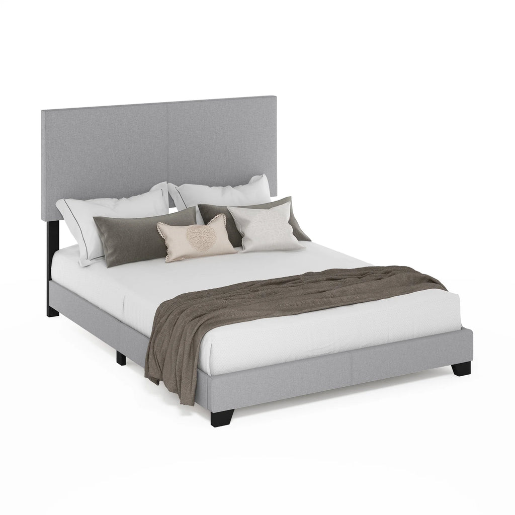 Black PU Leather Twin XL Upholstered Bed Frame G295537