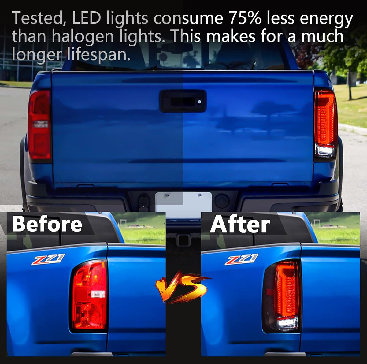 Smoked Lens LED Tail Lights Assembly S264