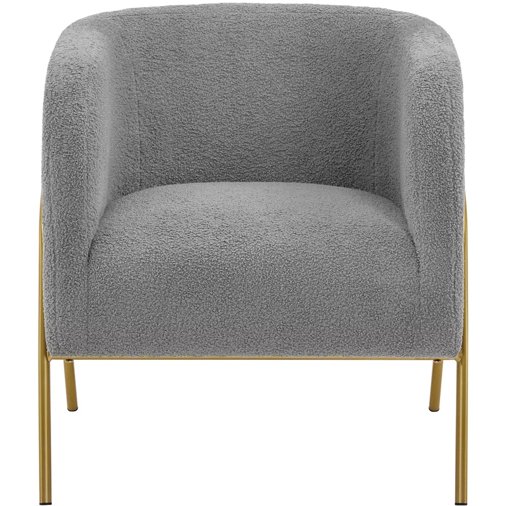 Gray Boucle Accent Chair S838811