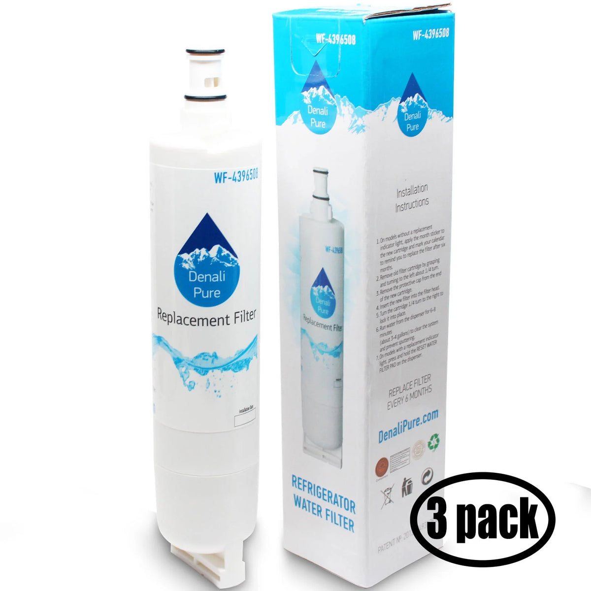 3-Pack Refrigerator Water Filter Cartridge N957866