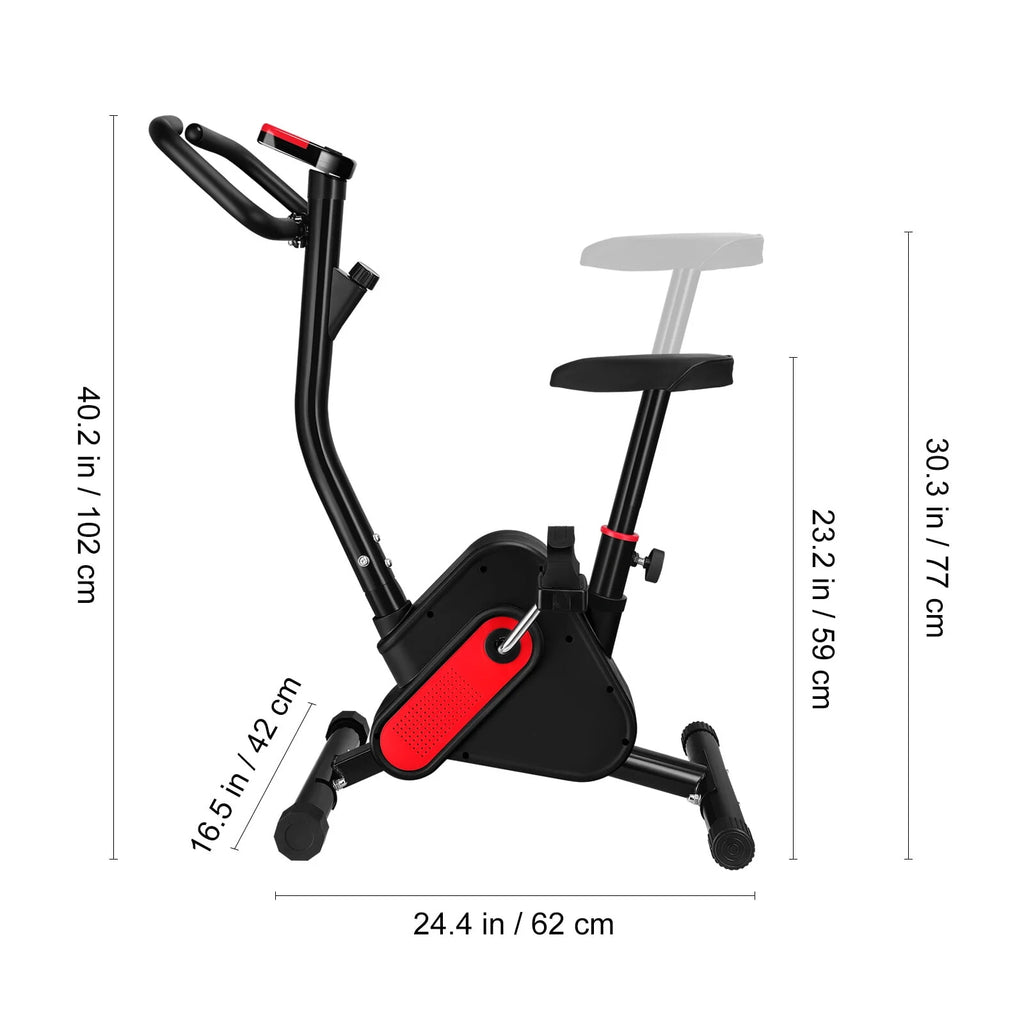 Stationary Indoor Cycling Bike with Seat Cushion and Digital Display L222
