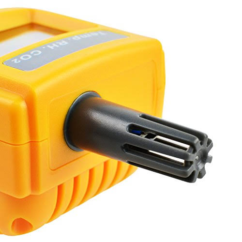 Yellow Digital Carbon Dioxide Temperature Humidity NDIR Sensor Tester Z539