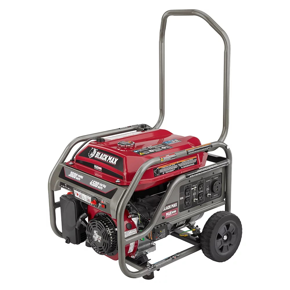 Black Portable 3600 Watt Generator E7365