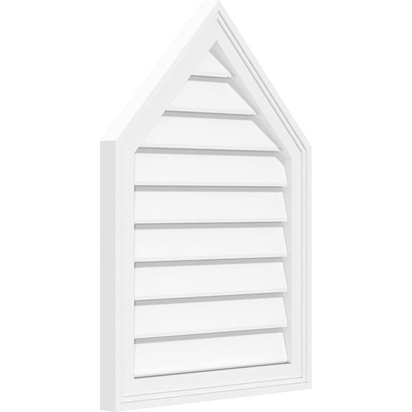 Peaked Top Surface Mount PVC Gable Vent L933