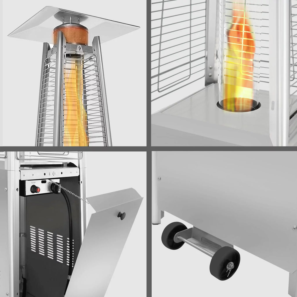 Propane Heater Stainless Steel 48,000 BTUs H4547