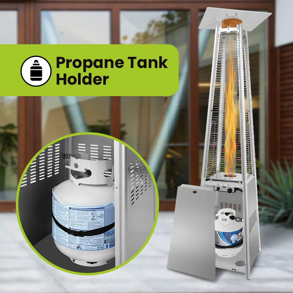 Propane Heater Stainless Steel 48,000 BTUs H4547