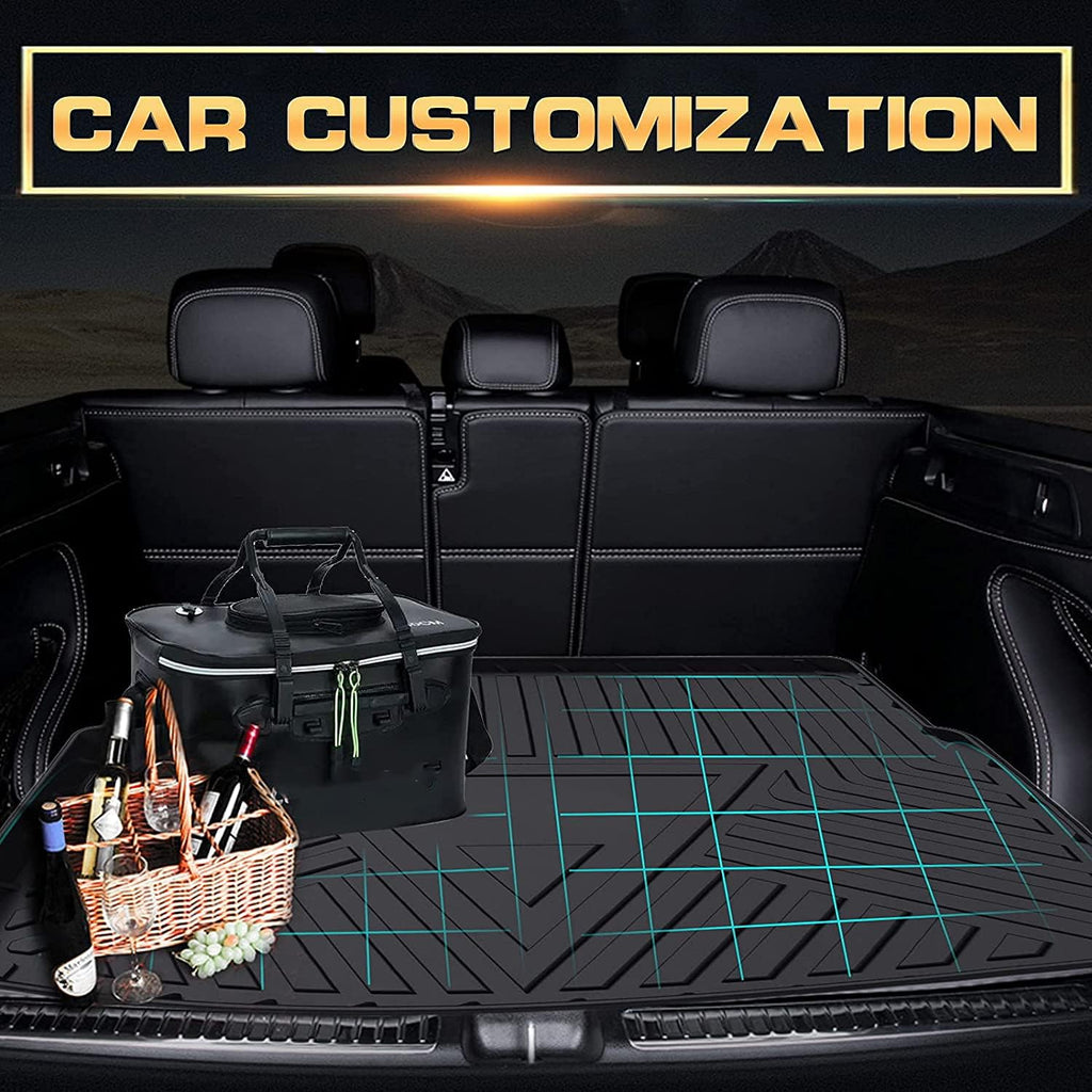 Black Pack of 2 Cargo Mat Liner Trunk Liner U1165