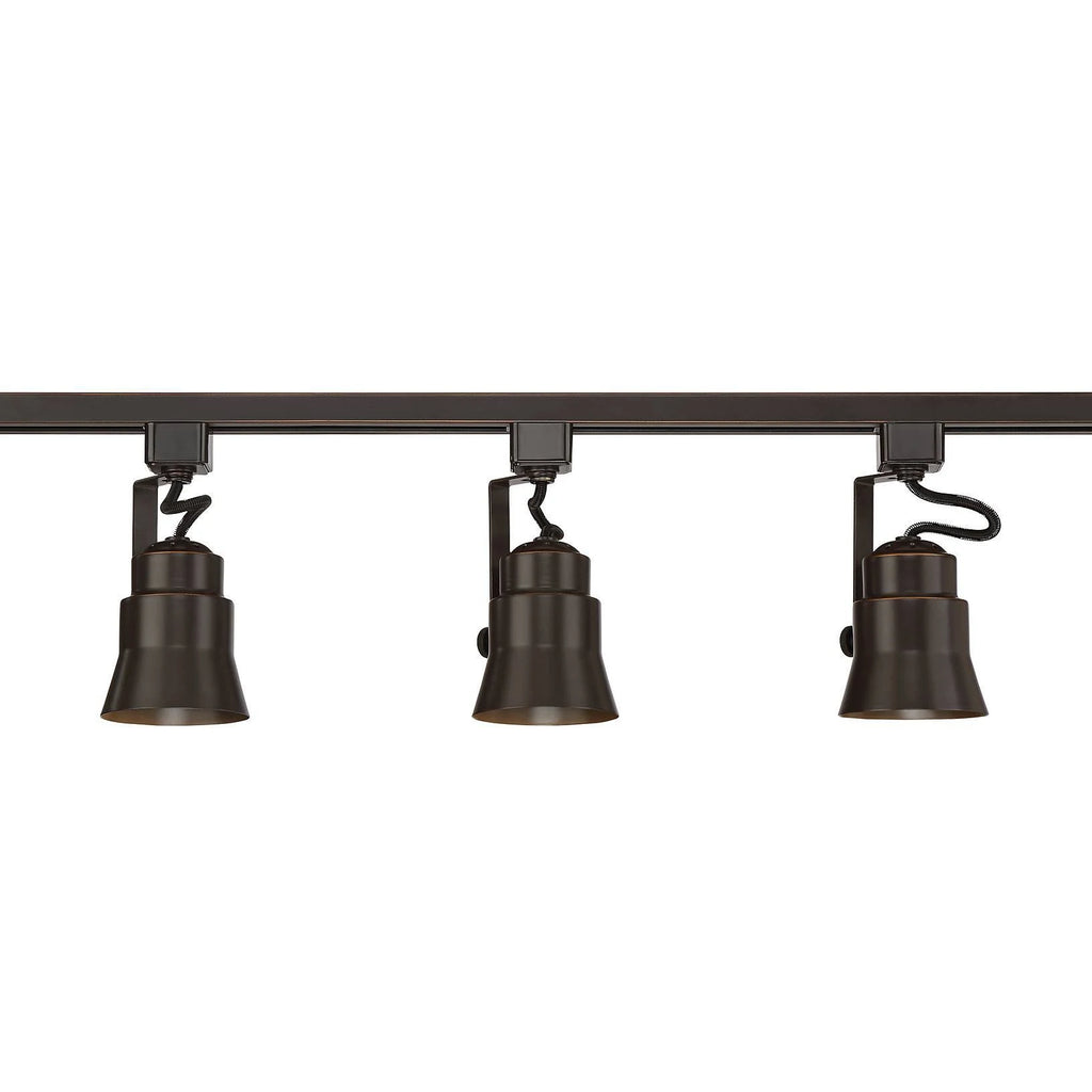 Bronze 3-Light LED Track Kit with Cord and Plug Connector Y9249